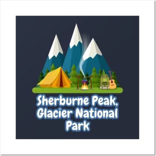 Sherburne Peak, Glacier National Park Posters and Art